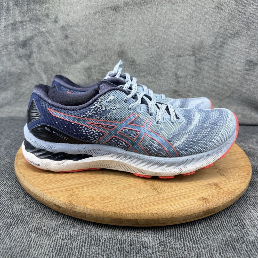 ASICS GEL-Nimbus 23 Shoes Womens Size 9.5 Blue Mesh Running Sneakers 1012A885